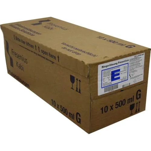 Ringer Lösung Fresenius Glas Infusionslösung 5000 ml - Arzneimittel zur Elektrolytzufuhr, ideal zur Behandlung von Dehydration und zur Unterstützung der Flüssigkeitsbalance