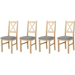 Esszimmerstuhl 4er-Set Beige, 4 stilvolle Polsterstühle für Ihr Zuhause - Hochwertige Polsterstühle im 4er-Set, perfekt für Esszimmer und Küchen. Die beige Farbe sorgt für eine gemütliche Atmosphäre. Profitieren Sie von einem 10€ Willkommens-Gutschein bei Newsletter-Anmeldung.