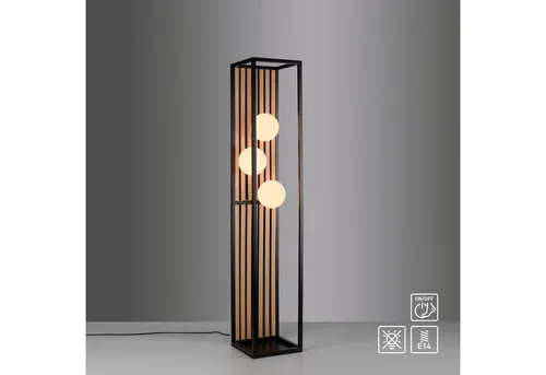 Leonique Stehlampe Erinette mit Glaskugeln in beige von My Home