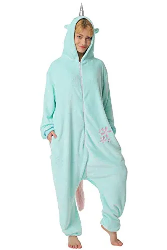 corimori 1852 Jade das Einhorn Damen Herren Onesie Jumpsuit Anzug Einteiler Kostüm Verkleidung Gr. 180-190cm, Türkis