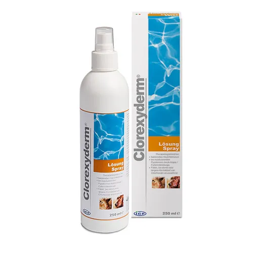 ICF Clorexyderm Lösung 200 ml Hunde | Katzen | Hautreinigung | Feuchtigkeit
