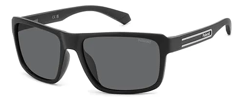 POLAROID Unisex PLD 2158/S Sonnenbrille, Schwarz, 58 - Sportbrille mit UV-Schutz, ideal für Outdoor-Aktivitäten und stylisches Design für jeden Anlass.
