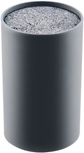 TokioKitchenWare Messer-Halter: Universeller Messerblock mit Borsten-Einsatz - Messerblockset für 6 Messer bis 18 cm, schützt die Klingen und sorgt für Hygiene. Flexibler Borsten-Einsatz aus TPR, ideal für Damast- und Keramikmesser. Ein Must-Have für jede Küche!