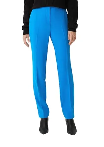 Comma Regular: Crêpe-Hose mit Bügelfalten