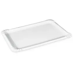 Pappteller (PAP-Recy FSC Mix) weiß 16 x 23 cm [100 St.]