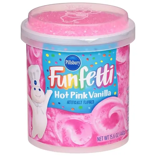 Pillsbury Funfetti Hot Pink Vanilla Frosting - 442g
