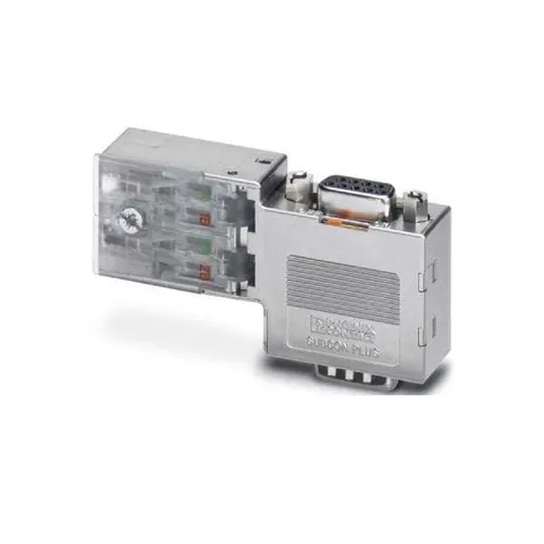 Phoenix Contact SUB-D-Busstecker SUBCON-PLUS#2313685 - 9-poliger D-SUB-Stecker für PROFIBUS DP, ideal für schnelle Datenübertragung bis 12 MBit/s. Mit zuschaltbarem Abschlusswiderstand und einfacher IDC-Klemmenanschluss.