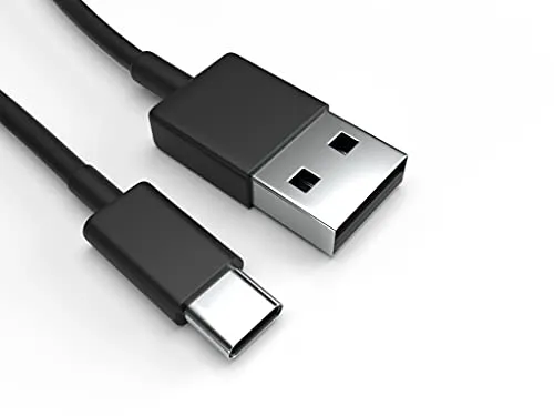 USB-C Ladekabel für Samsung Galaxy XCover 5 Schwarz 10 cm Handy Schnellladekabel Datenkabel