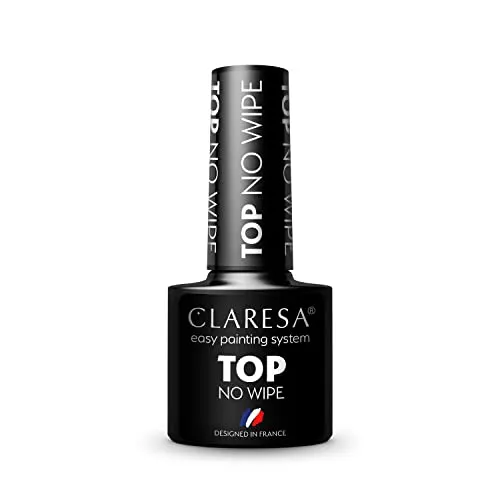 Claresa Top No Wipe top curing for hybrid varnish without washing 5g (Durchsichtig, UV-Gel Lack) (5902846077473)