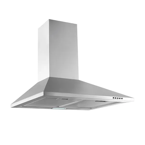 Respekta Dunstabzugshaube Wandhaube 60 cm - Edelstahlgehäuse, Umluft- und Abluftfunktion mit LED Beleuchtung und 3 Leistungsstufen