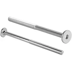 Prima-Online Schraube Flachkopfschrauben Möbelschrauben Möbelverbinder M6 ISK 4mm Typ KF 90 mm