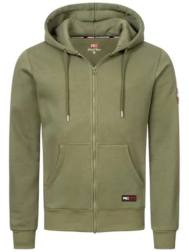 Rock Creek Herren Kapuzenpullover H-387 Duneklgrün 5XL - Stylischer Herren Kapuzenpullover aus hochwertiger Baumwolle – ideal für Freizeit und Sport. Verstellbare Kapuze und große Tasche bieten Komfort und Funktionalität. Perfekt für jeden Anlass!