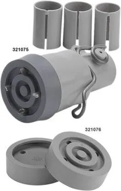 Ausfahrbarer Winterspike grau