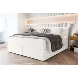 99rooms Phönix Boxspringbett 140x200 cm in Weiß von 99rooms