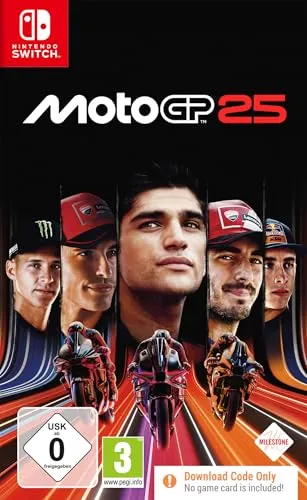 Moto GP 25 - Switch-KEY [EU Version] - Nintendo Switch-Spiel für realistischen Rennspaß mit Unreal Engine 5, Crossplay und anpassbarem Gameplay für alle Rennsport-Fans!