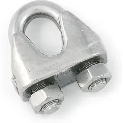 So-tech - 2er Pack - Drahtseilklemme Für 2 Mm Edelstahl Aisi 316 (v4a)