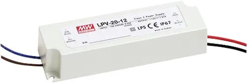 Mean Well LPV-20-12 LED-Trafo Konstantspannung 20W 0 - 1.67A 12 V/DC nicht dimmbar, Überlastschutz 1St.