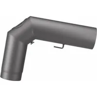 Justus Rohrset 150 mm - Gussgrau - Aschesauger Rohrset aus robustem Gussgrau, ideal für effizientes Saugen von Asche und Schmutz, langlebig und passgenau.