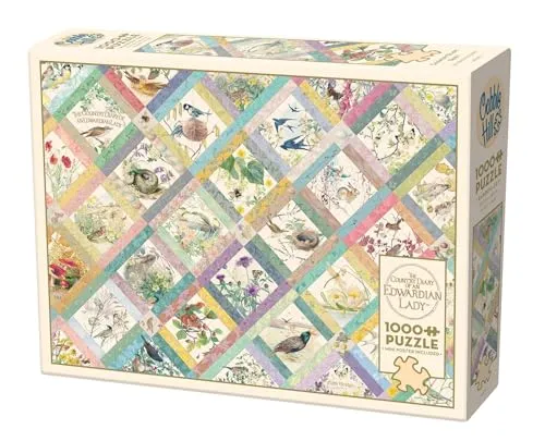 Cobble Hill 1000 Teile Puzzle Country Diary Quilt-Muster-Poster enthalten