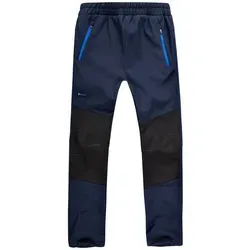 Höhenhorn Tiegun Kinder Softshellhose Dunkelblau/Blau Gr. 134 - Outdoor Hosen für Jungen, wasserdicht und atmungsaktiv, ideal für aktive Abenteuer bei jedem Wetter.