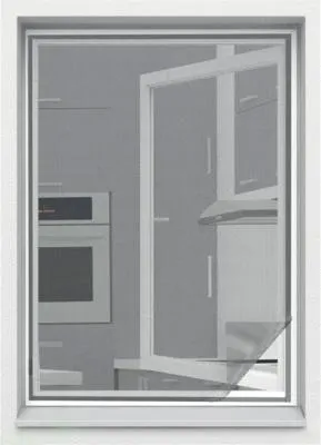 Fliegengitter home protect für Fenster ohne Bohren anthrazit 150x180 cm