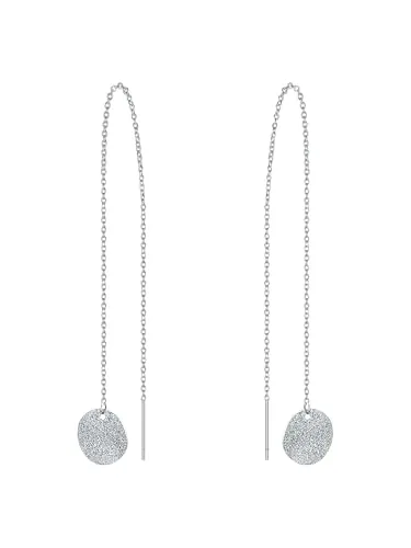 Eastside Damen Ohrhänger aus Edelstahl - Ohrringe für Damen: Hochwertige, minimalistische Edelstahl-Accessoires mit einem eleganten Plättchen-Anhänger, ideal für jeden Anlass und in edler Geschenkverpackung.