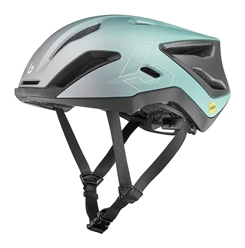 Bollé Exo MIPS Fahrradhelm Green/Grey Metallic 59-62 - Fahrradhelm mit MIPS-Technologie für zusätzlichen Schutz bei Stößen, aerodynamisches Design und hervorragende Belüftung, ideal für sportliche Radfahrer.