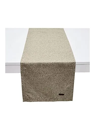 Esprit Harp Tischläufer, Polyester, Braun, 140 x 40 cm