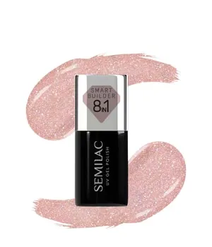 Semilac Smart Builder Gel Nagellack 7 ml 804 Glitter Soft Beige