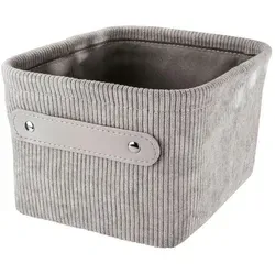 Kleine Wolke Aufbewahrungsbox Bedford, Hellgrau, Kunststoff, 22x17x11 cm, Ordnen & Aufbewahren, Aufbewahrungsboxen