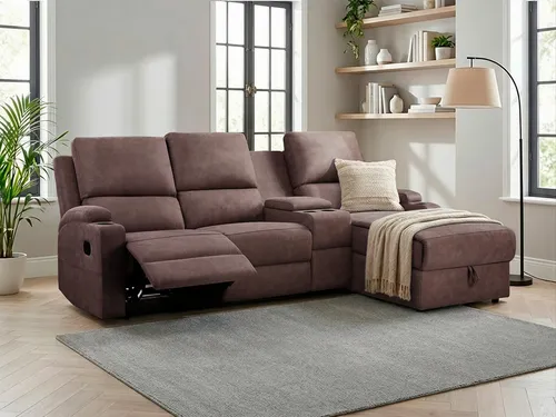 OTTO home Ecksofa NAPORI Microfaser, XXL Kinosessel in L-Form mit Relaxfunktion
