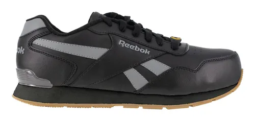 Reebok Damenschuh IB1092, schwarz, Gr. 42 - Sicherheitshalbschuh - S1-Sicherheitsschuhe mit wasserabweisendem Leder und MemoryTech Fußbett für optimale Dämpfung. Ideal für sicheres Arbeiten mit rutschfester Gummisohle und stabilisierendem TPU-Ferseneinsatz.
