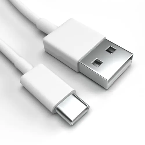 Justcom USB-C Ladekabel für Motorola Moto G8 Power Weiß 2 m Handy Schnellladekabel Datenkabel
