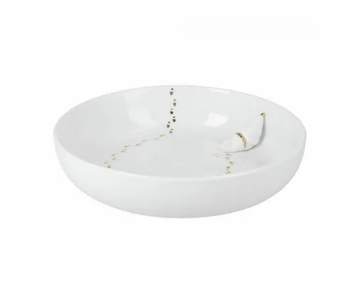 Räder Schale Santas Traumland Ø20 cm - Schalen & Schüsseln - Festliche Eleganz in Weiß und Gold mit hochwertigem Porzellan und detailreicher 3D-Figur für stimmungsvolle Dekoration.