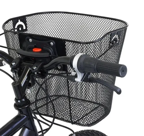 BAYLI Fahrradtasche - Abnehmbarer Fahrradkorb für vorne und hinten - Universeller abnehmbarer Fahrradkorb mit Clipbefestigung, ideal für den Transport von Gegenständen bis 3,5 kg. Robuste Verarbeitung mit ergonomischem Griff und Rostschutzbeschichtung.