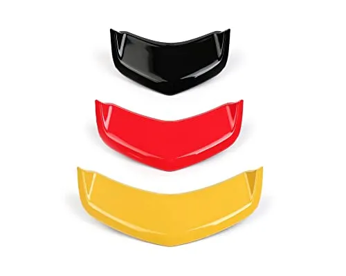 MOTO NOSTRA Kaskadeneinsatz Set schwarz rot gelb kompatibel mit Vespa GTS Super Sport 125-300, IGET, Touring, HPE, ABS