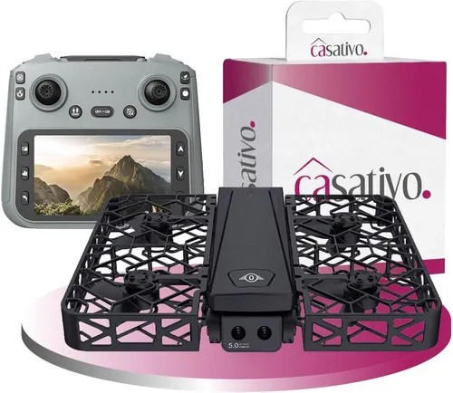 Casativo Kamera Drohne faltbar mit Full-HD Dual-Kamera & 120m Reichweite
