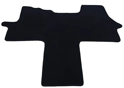 Mertex Automatte Autoteppich kompatibel mit Ducato Jumper II Boxer II 250 seit Bj. 2006 Premium schwarz 1614-P-S (schwarz, Fahrerhausteppich)