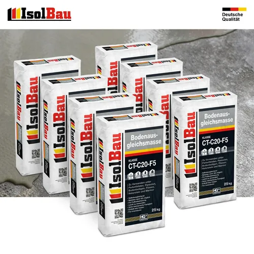 Bodenausgleichsmasse 2-20mm Ausgleichsmasse 8 x 25kg Selbstnivellierende C20