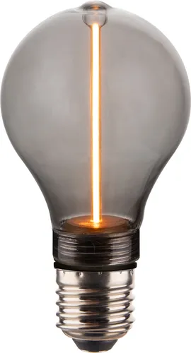 LUXULA LED-Filament-Lampe, Line Smoke, E27, 2W, 40lm, 1800K LX100174