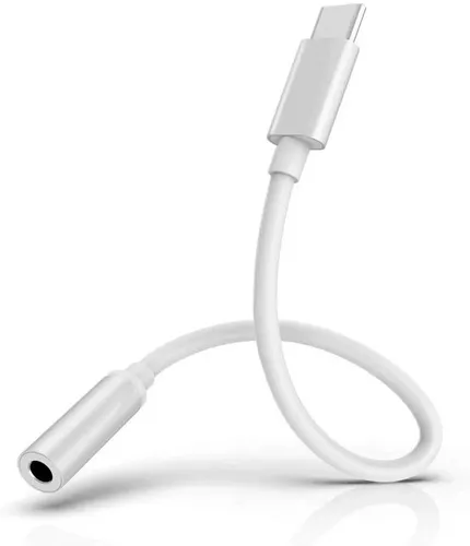 Premium USB Type C auf 3.5 mm Klinkenbuchse Audio AUX Adapter Kopfhörer Weiß NEU