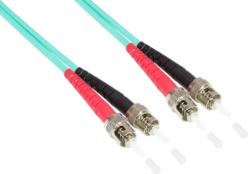Patchkabel LWL Duplex OM3 (Multimode, 50/125) ST/ST, 1m, Good Connections®