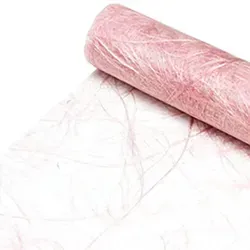 DecoHomeTextil Heimtextilmanufaktur Tischläufer Sizoweb® Tischband Dekoration Dekor Breite 30cm Farbe+Länge wählbar rosa 30 cm x 2500 cm