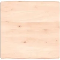 vidaXL Handgefertigte Tischplatte aus Massivholz mit Baumkante - Esszimmertischplatte aus unbehandeltem Eichenholz, ideal zur individuellen Gestaltung und einzigartigen Optik dank handgefertigter Baumkante.
