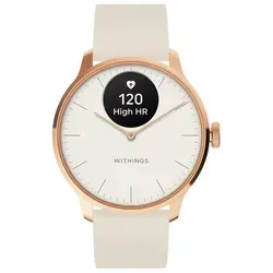 WITHINGS SCANWATCH LIGHT - 37mm Damen Smartwatch in Rosegold, mit 30 Tagen Akkulaufzeit und kontinuierlicher Körpertemperaturüberwachung