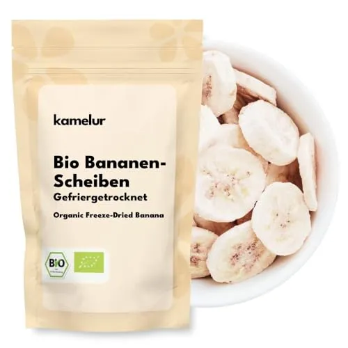 Kamelur BIO Bananen Scheiben gefriergetrocknet & ohne Zusätze 500g - aus kontrolliert biologischem Anbau