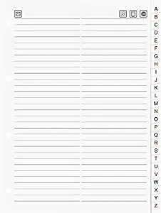 Ersatzregister A5 für Telefonringbuch weiss