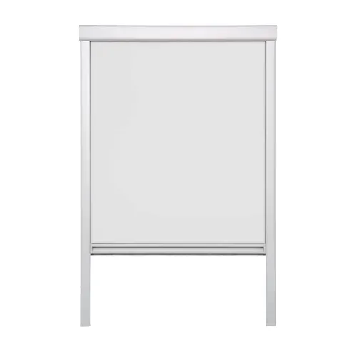 Lichtblick Dachfensterrollo Skylight, Verdunkelung Weiß, 97,3 x 116 cm - Hochwertiges Dachfensterrollo für Velux-Fenster, bietet optimale Verdunkelung und Isolierung dank silberbeschichteter Rückseite. Ideal für Schlaf- und Kinderzimmer.