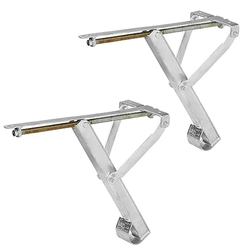 2x Universelle Ausdrehstütze bis 1000 Kg Stütze 460x195x440mm für Wohnwagen Kurbelstütze Wohnwagenstütze