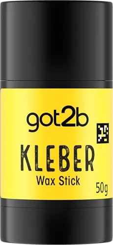 got2b Kleber Wax Stick (50 g), Haarwax für Sleek-Looks on the go ganz ohne Crunch, Haarwachs kreiert langanhaltende, super starke Styles für bis zu 24h